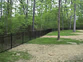black aluminum fence installed in Virginia