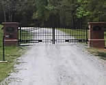 Estate entryway gate with an automatic gate operator, installed near Farmville, VA