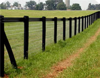 No-climb horse wire installed near Lychburg, VA